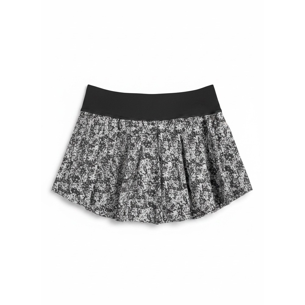 OFFLINE by Aerie Real Me Floral Pleated Skort Grey White XL Always Late Pocket